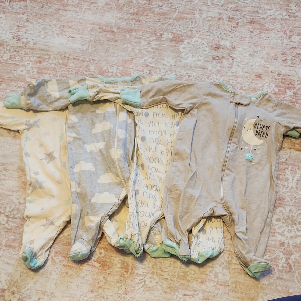 Cozy Dream Print Baby Sleeper Bundle
